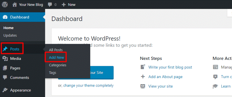 how to create wordpress blog 