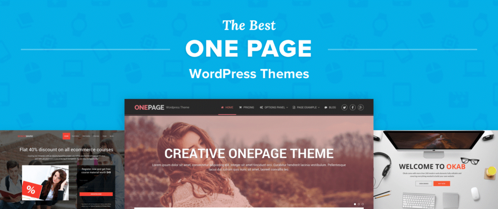 one page wordpress theme