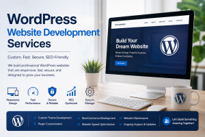 WordPress website development for a business homepage